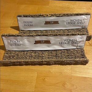 3 for $20 / Shelves - 2 Woven Ledge Shelf - Natural Brown